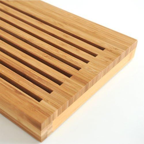  AlessiSbriciola Bread Board in Bamboo Wood With Crumb Catcher in Thermoplastic Resin, Wood