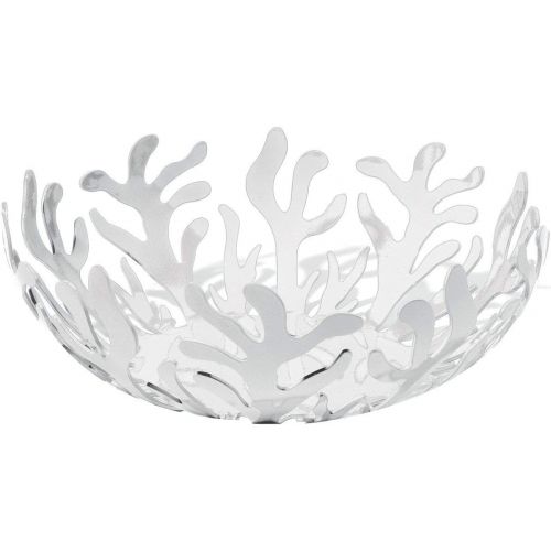  Alessi ESI0121 WMediterranean Fruit Bowl in Steel Colored with Epoxy Resin, White