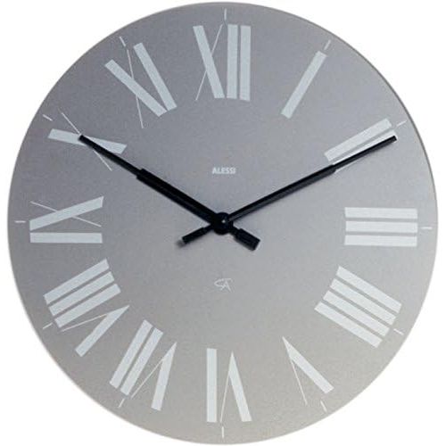  Alessi Aleesi 12 G Firenze Wall Clock, Gray