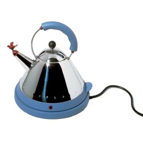  Alessi MG32AZUSA Michael Graves Electric Kettle, Blue