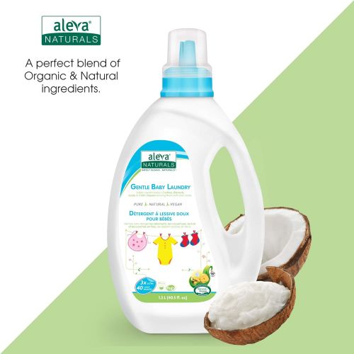  Aleva Naturals Gentle Baby Laundry, (40 Loads) 40 fl.oz / 1.02L