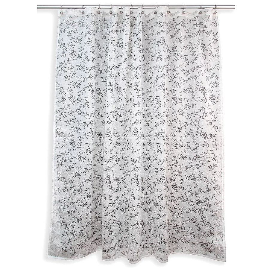  Alexa Leaf Shower Curtain in Cream