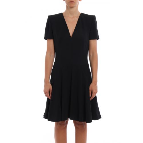  Alexander Mcqueen Flounced crepe dress