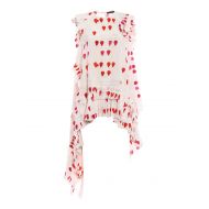 Alexander Mcqueen Petal print silk tank top