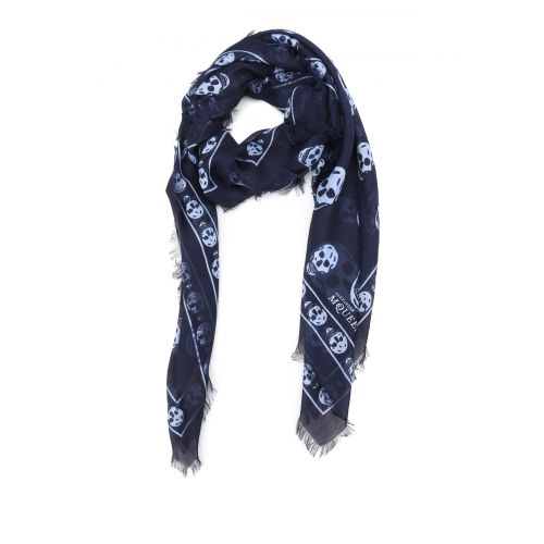  Alexander Mcqueen Skull print foulard