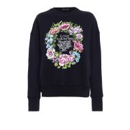 Alexander Mcqueen Floral print over sweatshirt