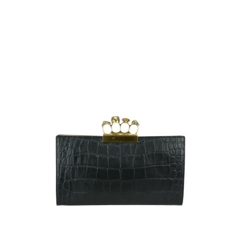  Alexander Mcqueen Skull four rings clutch