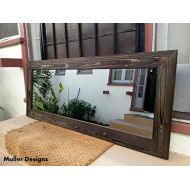 Alexander Muller Wood black mirror/ full length mirror/ handmade/