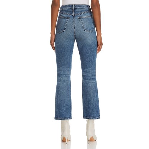  T by Alexander Wang Cult Crop Straight Jeans in Light Indigo