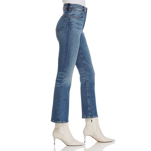  T by Alexander Wang Cult Crop Straight Jeans in Light Indigo