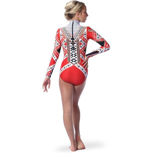  Alexandra Collection Womens Ignite Long Sleeve Dance Costume Leotard