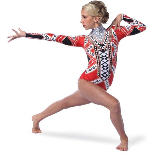  Alexandra Collection Womens Ignite Long Sleeve Dance Costume Leotard