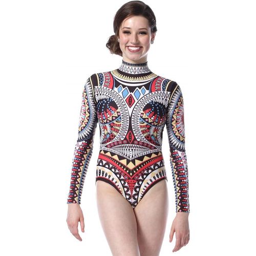  Alexandra Collection Womens Freedom Long Sleeve Dance Costume Performance Leotard