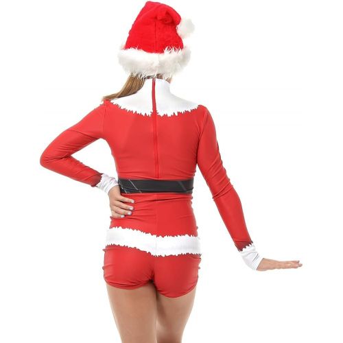  Alexandra Collection Womens Santa Dance Costume Biketard