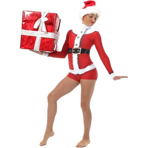  Alexandra Collection Womens Santa Dance Costume Biketard