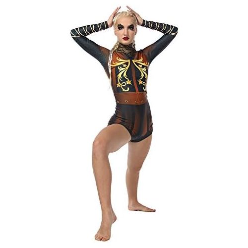  Alexandra Collection Womens Warrior Princess Performance Dance Costume Biketard