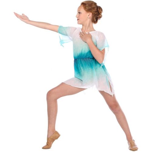  Alexandra Collection Youth Lace Watercolor Lyrical Dance Costume Overdress