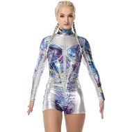 Alexandra Collection Youth Galaxy Princess Metallic Performance Dance Costume Biketard