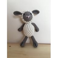 /Aleygoods Sheep crochet organic cotton yarn babyshower newborn Christmas thanksgiving gift