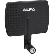 Alfa 2.4HGz 7dBi RP-SMA Panel Screw-On Swivel Antenna Netwrok Adaptors - Also Works for 3DR Solo Drone, DJI Phantom 3 Drone, Yuneec Typhoon H ST16 Controller, adds Range