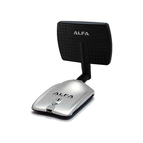  Alfa 2.4HGz 7dBi RP-SMA Panel Screw-On Swivel Antenna Netwrok Adaptors - Also Works for 3DR Solo Drone, DJI Phantom 3 Drone, Yuneec Typhoon H ST16 Controller, adds Range