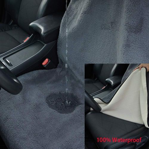  Alfa Gear Universal Fit Machine Washable Anti-Slip 100% Waterproof Sweat Proof Microfiber Towel Seat Cover Golf Sport Seat Cover for Workout Yoga Running Beach Gym Fitness Athletes