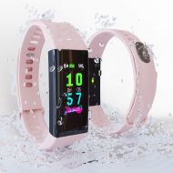 Alfaline Fitness Tracker with Heart Rate Monitor, Blood Pressure Monitor, IP68 Waterproof Smart Watch with New Super Color Screen