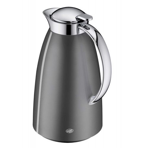  Alfi alfi 3561.218.100 Isolierkanne Gusto, Edelstahl Space Grey 1,0 l, Absolut dicht, zerlegbarer Verschluss, 12 Stunden heiss, 24 Stunden kalt