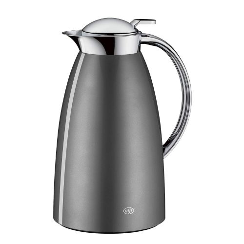  Alfi alfi 3561.218.100 Isolierkanne Gusto, Edelstahl Space Grey 1,0 l, Absolut dicht, zerlegbarer Verschluss, 12 Stunden heiss, 24 Stunden kalt