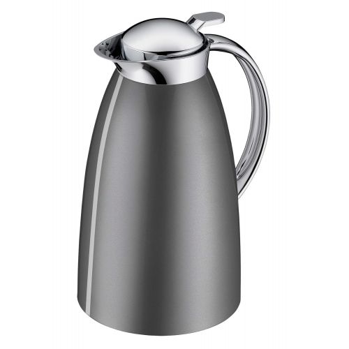  Alfi alfi 3561.218.100 Isolierkanne Gusto, Edelstahl Space Grey 1,0 l, Absolut dicht, zerlegbarer Verschluss, 12 Stunden heiss, 24 Stunden kalt