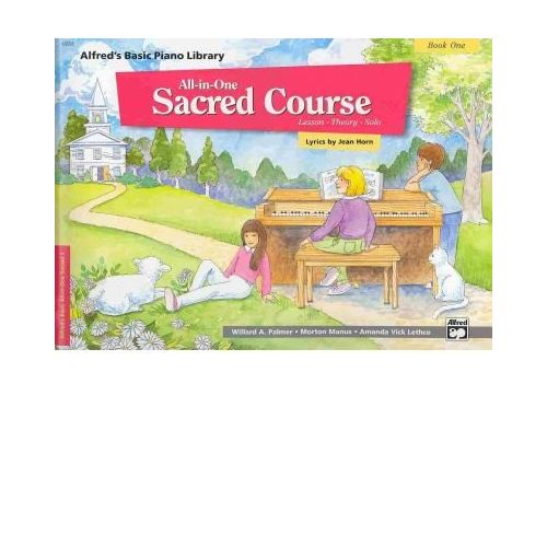  [아마존베스트]Alfred Publishing Co Inc Alfreds Basic All-in-One Sacred Course, Book 1 Lesson * Theory * Solo (Alfreds Basic Piano Library)