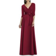 Alfred Sung Jersey Bodice A-Line Gown