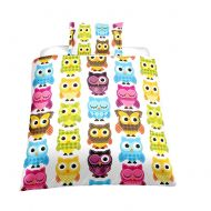 Alibalala alibalala Kids Owl Duvet Cover Set - Bedding for Boys and Girls Twin Microfiber Comforter Cover Set (No Comforter)