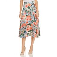 Alice and Olivia Alice + Olivia Nanette Floral Burnout Midi Skirt