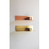 Alicewellmer Copper wall shelf wall shelf 40 cm