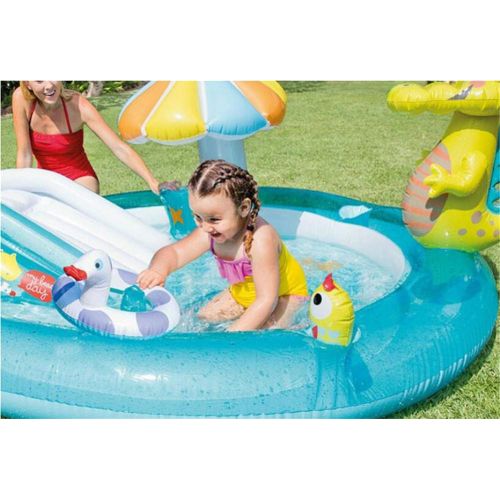  Alien Whryspa Inflatable Swim Center Fun Baby Swimming Pool Toddler Water Spouts Slide Garden Leisure Pool 20317389Cm
