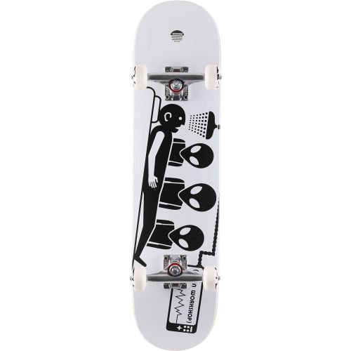  Alien Workshop Skateboards Abduction Pre-Built Skateboard Complete - White - 7.75