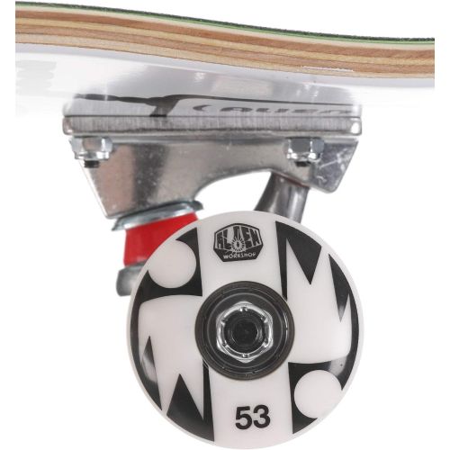  Alien Workshop Skateboards Abduction Pre-Built Skateboard Complete - White - 7.75