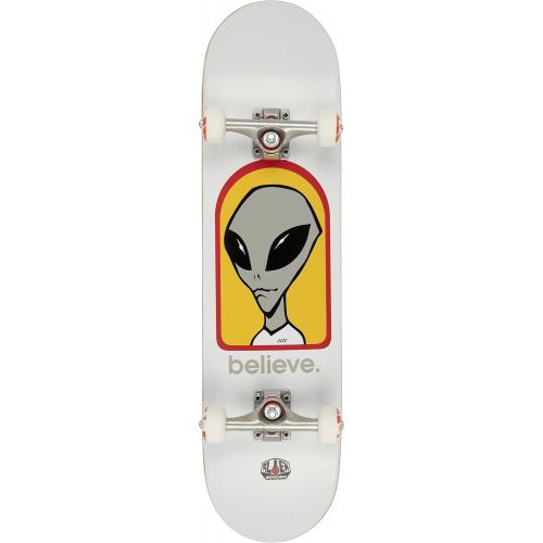  Alien Workshop Skateboards Complete Believe White 8.0 Assembled, Multicolor