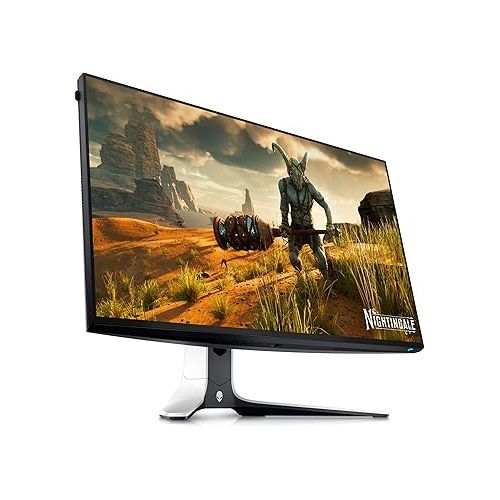  Alienware AW2723DF Gaming Monitor - 27-inch (2560 x 1440) 240Hz Display (DP 1.4), 1ms Response Time, NVIDIA G-Sync, Preset OSD Modes, Height/Tilt/Swivel/Pivot Adjustability - Lunar Light