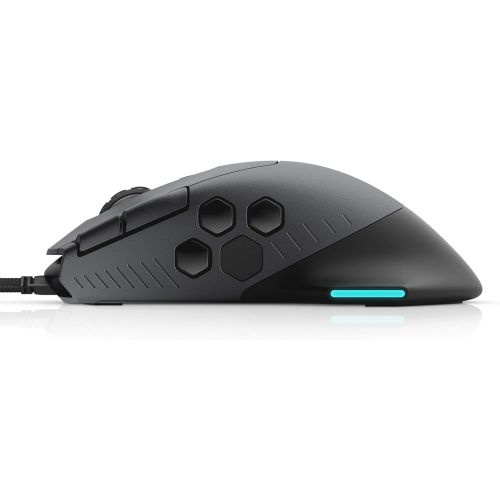  Alienware Gaming Mouse 510M RGB Gaming Mouse AW510M: 16, 000 DPI Optical Sensor - Alienfx RGB - 10 Buttons - Adjustable Scroll Wheel - Large Click Anywhere L/R Buttons