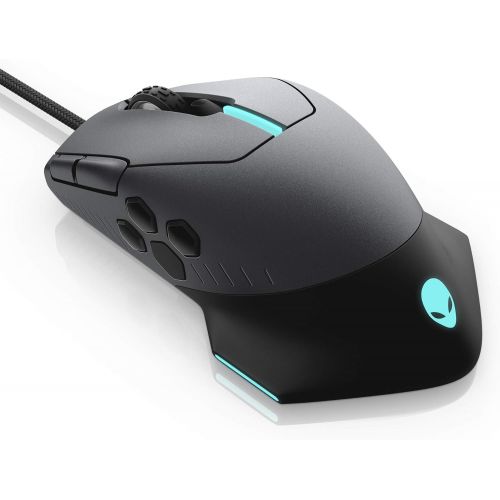  Alienware Gaming Mouse 510M RGB Gaming Mouse AW510M: 16, 000 DPI Optical Sensor - Alienfx RGB - 10 Buttons - Adjustable Scroll Wheel - Large Click Anywhere L/R Buttons