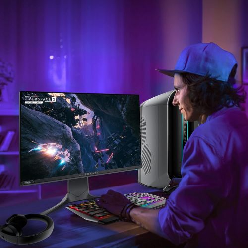  Alienware 360Hz Gaming Monitor 24.5 Inch FHD (Full HD 1920 x 1080p), NVIDIA G SYNC Certified, 100mm x 100mm VESA Mounting Support, Dark Side of The Moon AW2521H