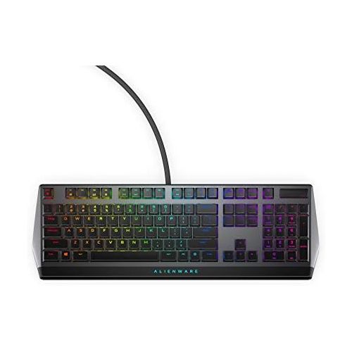  Alienware Low-Profile RGB Gaming Keyboard AW510K: Alienfx Per Key RGB LED - Media CONTROLS & USB Passthrough - Cherry MX Low Profile Red Switches