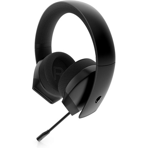  Alienware Stereo PC Gaming Headset AW310H: 50mm Hi-Res Drivers - Sports Fabric Memory Foam Earpads - Works with PS4, Xbox One & Switch via 3.5mm Jack