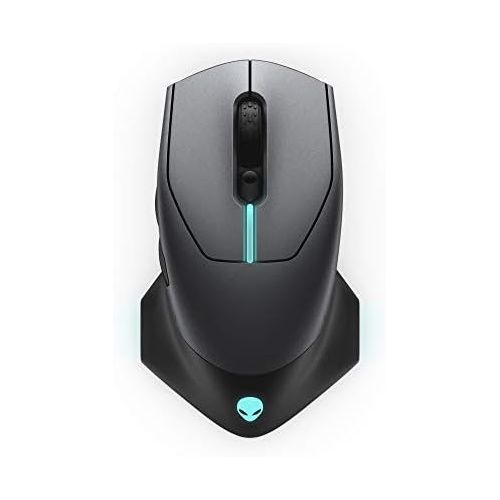  Alienware Wired/Wireless Gaming Mouse AW610M: 16000 DPI Optical Sensor - 350 Hour Rechargeable Battery Life - 7 Buttons - 3-ZONE Alienfx RGB Lighting