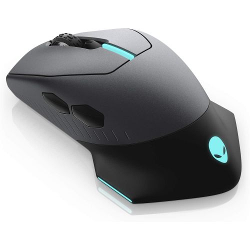  Alienware Wired/Wireless Gaming Mouse AW610M: 16000 DPI Optical Sensor - 350 Hour Rechargeable Battery Life - 7 Buttons - 3-ZONE Alienfx RGB Lighting