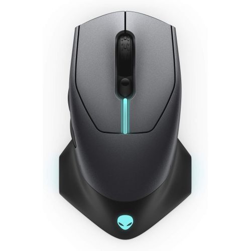  Alienware Wired/Wireless Gaming Mouse AW610M: 16000 DPI Optical Sensor - 350 Hour Rechargeable Battery Life - 7 Buttons - 3-ZONE Alienfx RGB Lighting