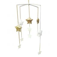 Alimrose Falling Star Mobile, Gold and Ivory