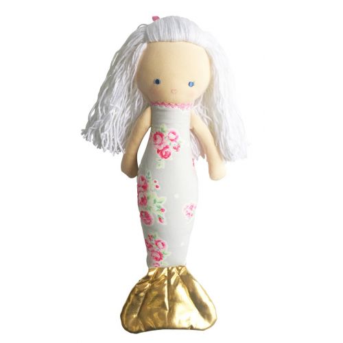  Alimrose Mermaid Doll, Grey, 16